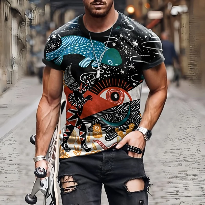 Vintage Ethnic Style Pattern T - огляд і ціна Men'S Ethnic Fashion Trends