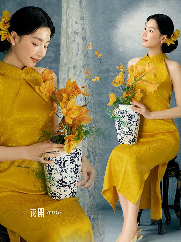 Yellow  Photography Costume Ch - огляд і ціна Ethnic Fashion Shoot