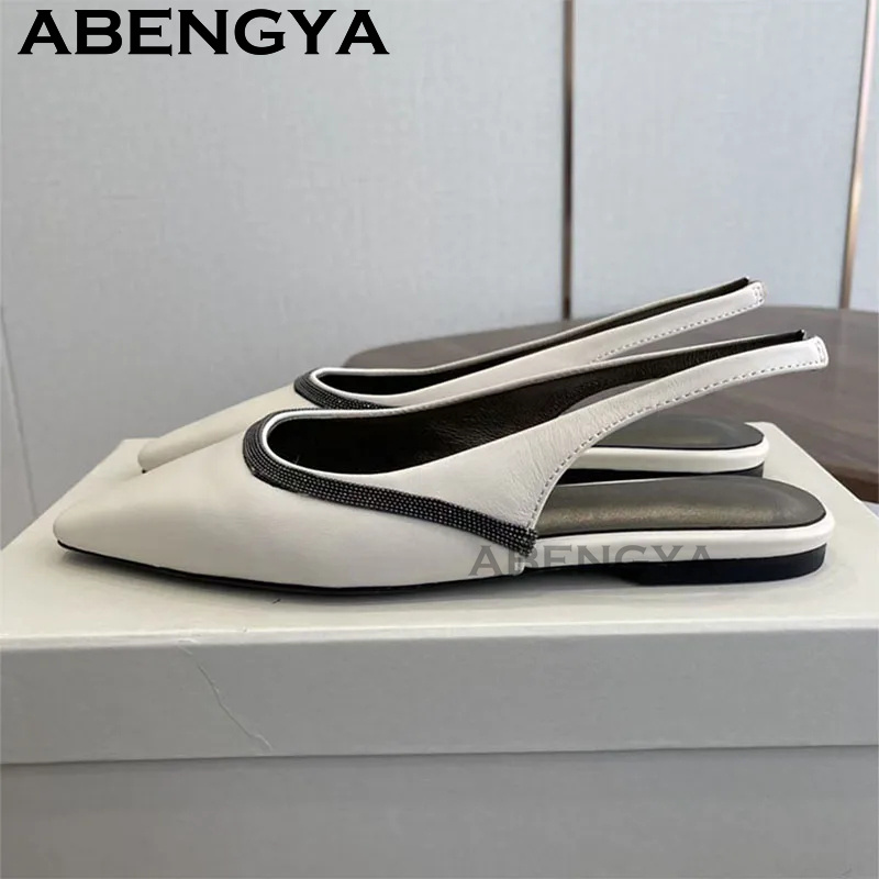 Pointy Toe Flat Heel Sandals f - огляд і ціна Ethnic Fashion Walk