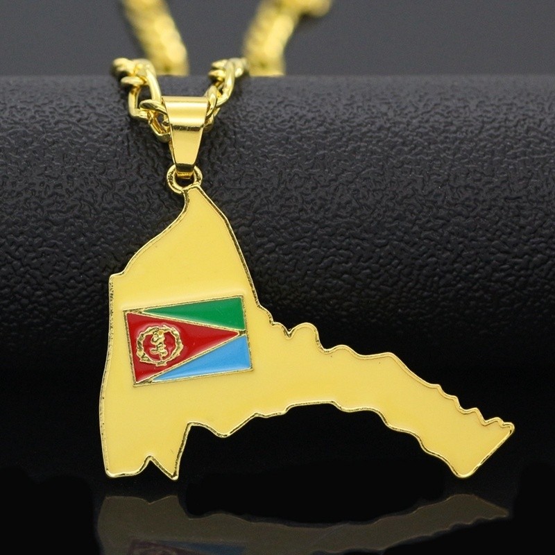 Exquisite Eritrea Map Pendant  - огляд і ціна Men'S Ethnic Fashion Trends
