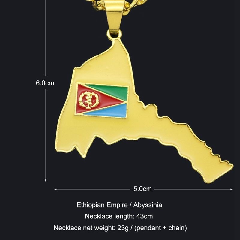 Exquisite Eritrea Map Pendant  - огляд і ціна Men'S Ethnic Fashion Trends