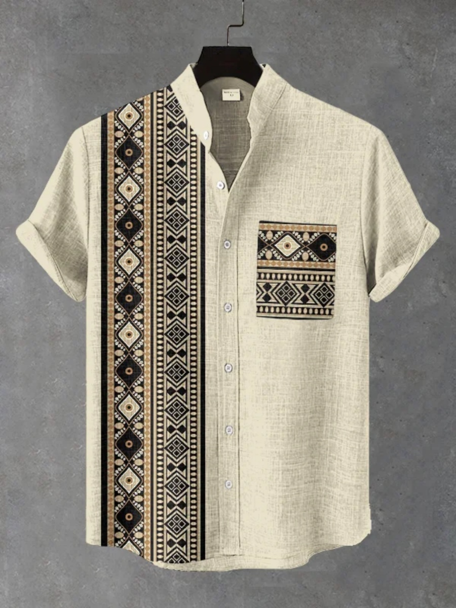 Men's Retro Ethnic Tribal Shor - огляд і ціна Men'S Ethnic Fashion Trends