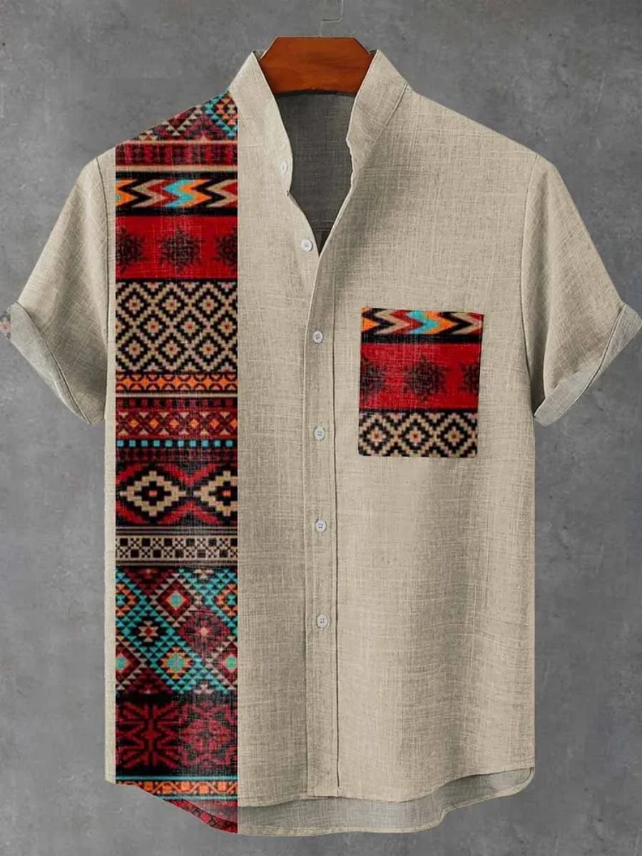 Men's Retro Ethnic Tribal Shor - огляд і ціна Men'S Ethnic Fashion Trends